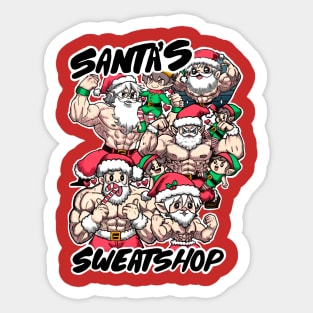 Santa’s Sweatshop Sticker